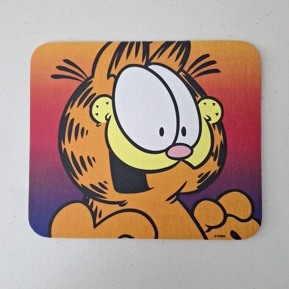 RARE Vintage 1990s Garfield Computer Mousepad Giftco Paws 9.5